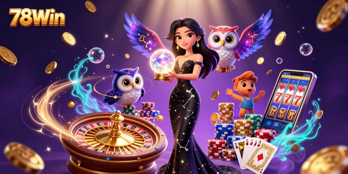 Engage with immersive 78Win games featuring vibrant casino elements and enchanting visuals.