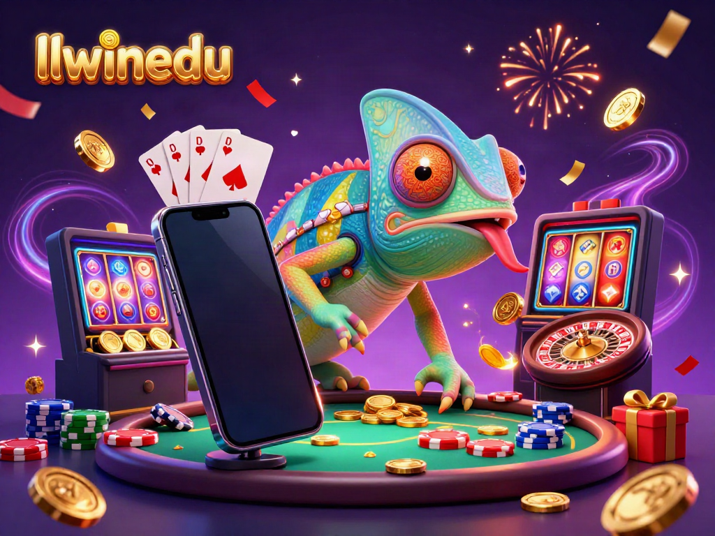 Experience vibrant gaming at llwinedu with a dynamic chameleon casino owner and exciting game elements.
