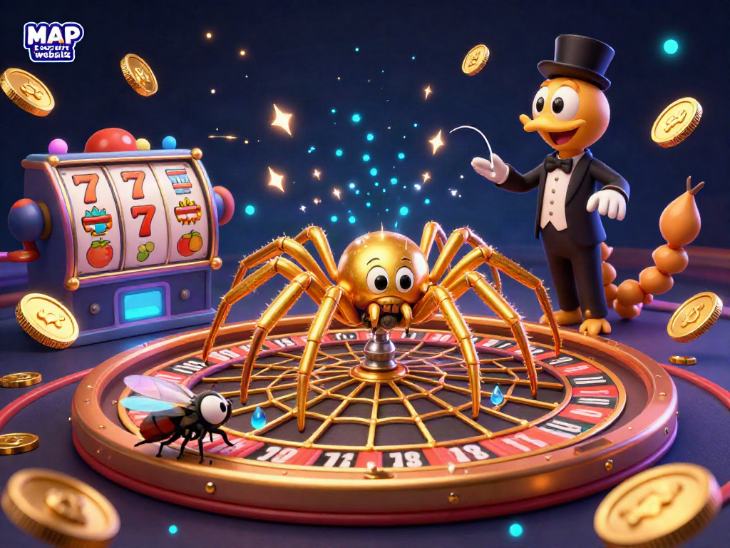 Engage with thrilling bets on the MAP Escort website in this dynamic 3D illustration.