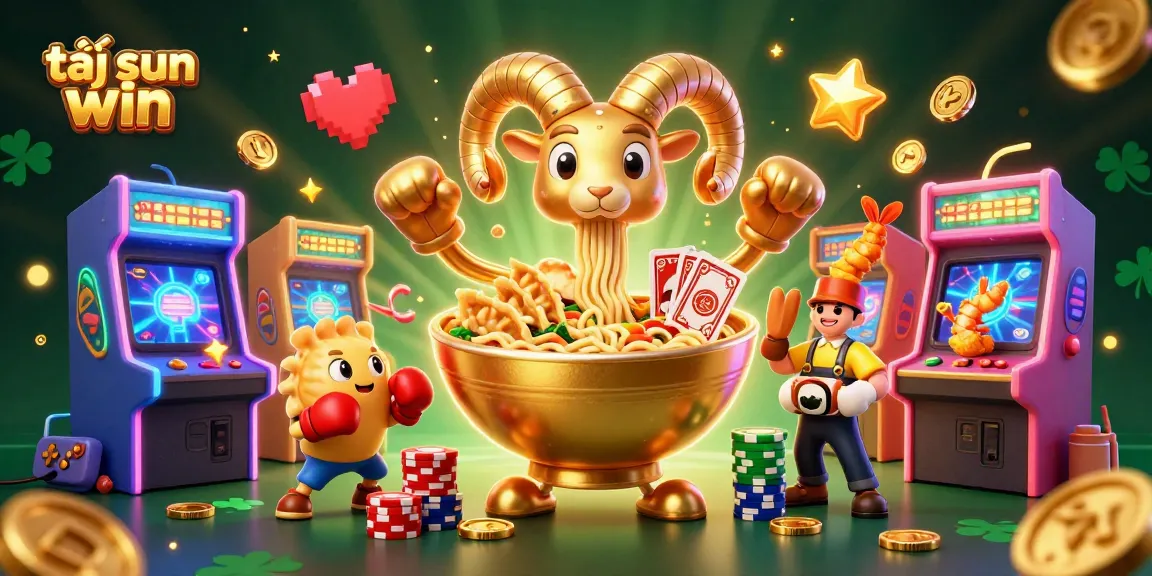 Tải sun win gamifies betting with a vibrant scene of characters and casino elements for thrilling gameplay.